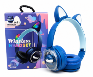 M31 Cute Cat Ear Wireless Headphones