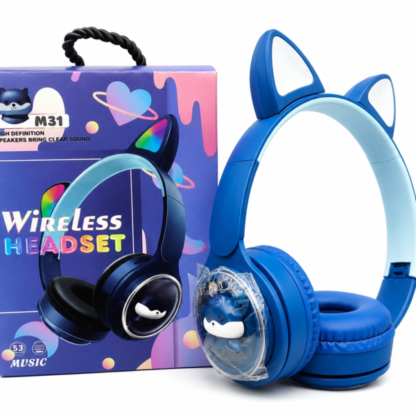M31 Cute Cat Ear Wireless Headphones